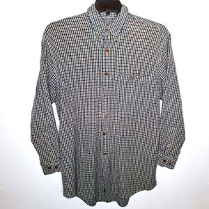 New River tweed knit button-down shirt size small.